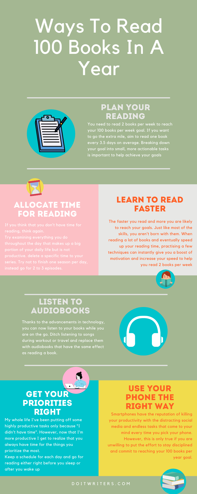 8 Ways to Read 100 Books in a Year