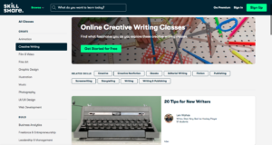SkillShare Online Creative Writing Classes