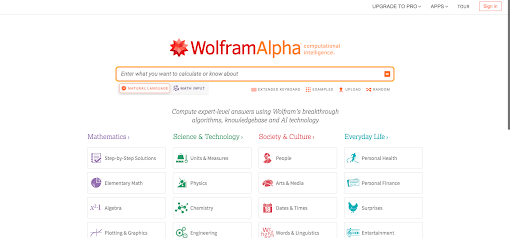 Wolfram Alpha