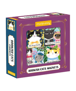 Mudpuppy Bookish Cats Magnets